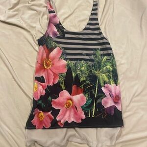 Small, Express, loose fitting floral tank top